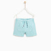 ZR Kangaroo Pocket Sky Blue Bermuda Shorts