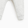 ZR plush jogger trouser with knee patch light Grey