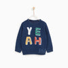 ZR Baby Boy Yeah Blue Sweatshirt