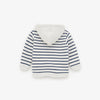 ZR White With Blue Stripes Hoodie 740