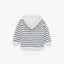ZR White With Blue Stripes Hoodie 740