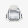 ZR White With Blue Stripes Hoodie 740