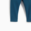 ZR Kids Ribbed Leggings Blue