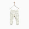 ZR Kids Ribbed Leggings Ecru White