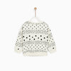 ZR White Doted Sweatshirt