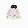 ZR Kids Floral Plush White Jacket