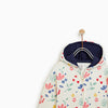 ZR Kids Floral Plush White Jacket