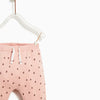 ZR Pink Legging With Grey Dots