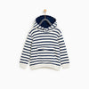 ZR Ecru Blue Stripe Hoodie