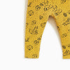 ZR Yellow And Black Printed Legging 10688
