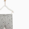 ZR Grey Penguine Printed Legging 10737