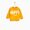 ZR Kids Yellow Happy Sweatshirt