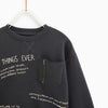 ZR Charcoal Best Things Ever Boys Sweatshirt 474