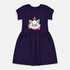 B.X Bow Cat Purple Pocket Frock 7535