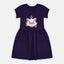 B.X Bow Cat Purple Pocket Frock 7535