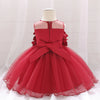 XB All Over Applic Heart Style Cherry Red Fairy Frock 9245