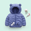 HT Bear Face Cadet Blue Puffer Jacket 8343