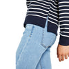 BRK Ladies Sweat Shirt Dark Blue White Stripe