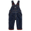 Osk Inside Red Check Dirt Wash Blue Denim Full Dungaree 3815