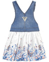 OSH Butterflies Bottom Denim Blue Frock 9708