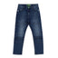 OM Green Button The Future Is In Our Hands Blue Denim 3196