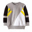 5.10.15 Color Panels Grey Sweatshirt With Yellow Stripes 865