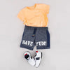 Bab Clb Have Fun Textured Blue Shorts 1892