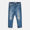 Nme It Ripped Knees Blue Denim Pant 3202