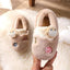 DMG Embroidered Alphabets Penguin Beige Warm Shoes 8163
