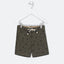 PM Palm Tree Print Dull Green Cotton Shorts 3990