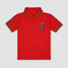 GRDN Lion Logo Red Polo 2318