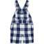 OSH Blue & White Check Cotton Short Dungaree 4037