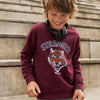 MN Tiger Face Strength Maroon Sweatshirt 2403
