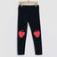 B.X Strawberry Print Black Legging 7383