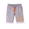 L&S Orange OK Print Grey Shorts 1718