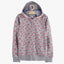 51015 Cherry Hearts Grey Zipper Hoodie 2784