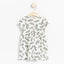 LDX Leaves Printed Off White Frock 2231