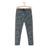 LS Teal & Tea Pink Flowers Navy Blue Legging 4322