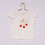 KB I Love My Cherry Pom Pom White Tshirt 4107