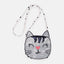 Happy Cat Sequence White Mini Purse 2205