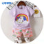 2 Piece Set Rainbow Little Unicorn Lavender 1700