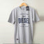 DSL Premium Blue Flock Design Grey Tshirt 1775