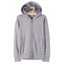 L&S Pink Thread Grey Zipper Hoodie 897