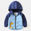 Wapy Applic Dino Light Weight Light Blue Zipper Hooded 7774
