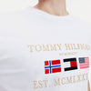 TM Flags Embroidered White Tshirt 6220