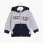 LSN Northam Grey & Navy Blue Zipper Hoodie 7564