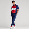 US Flag Embroided Red and Blue Polo 1625 6109