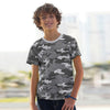 PRM Cadet Printed Texture Grey Tshirt 4914