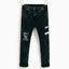 ZR Boys Black Acid Wash Underground Patch denim 1212