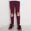 LDX Bunny Knee Patch Burgundy Legging 2814